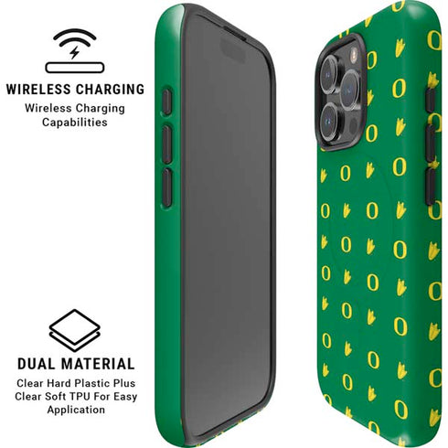 University of Oregon Pattern iPhone 16 Pro Magsafe Impact Case